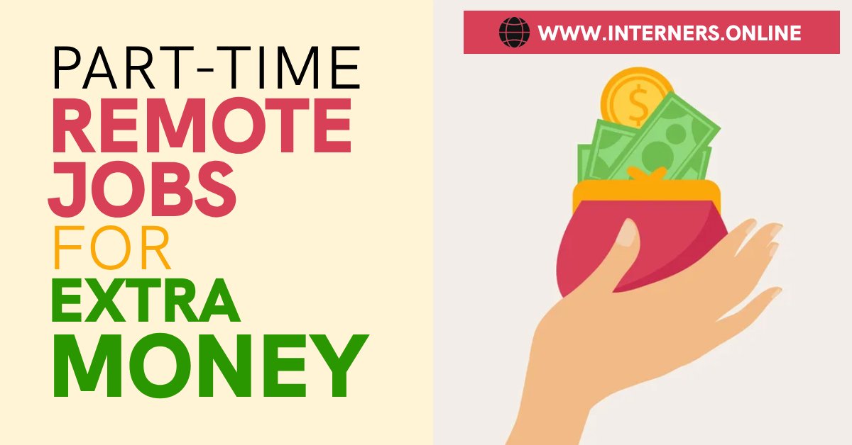 part time remote jobs for extra money